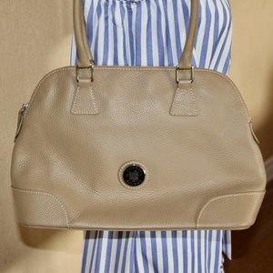 Like new Dooney Pebbled Leather Large Dome Satchel